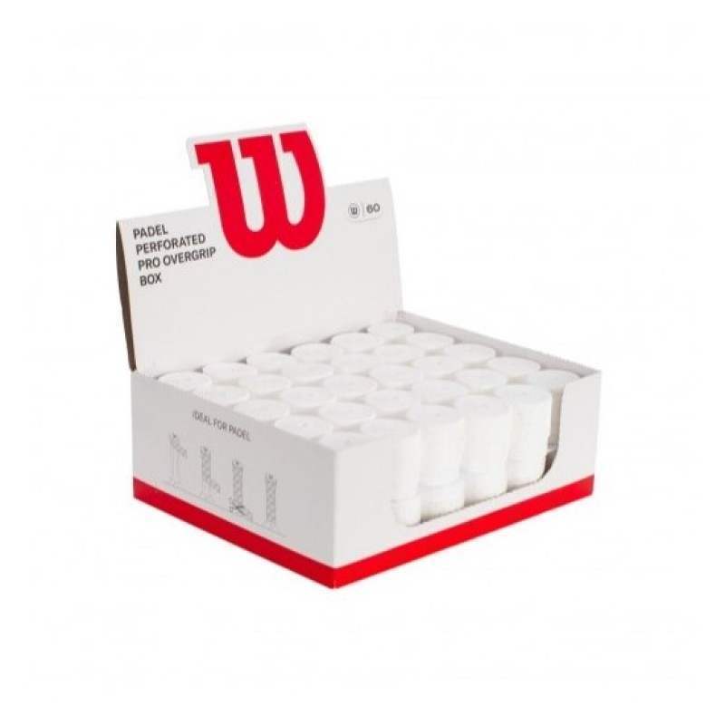 60 Overgrip Wilson Pro PADEL Perforati Bianchi - immagine 2