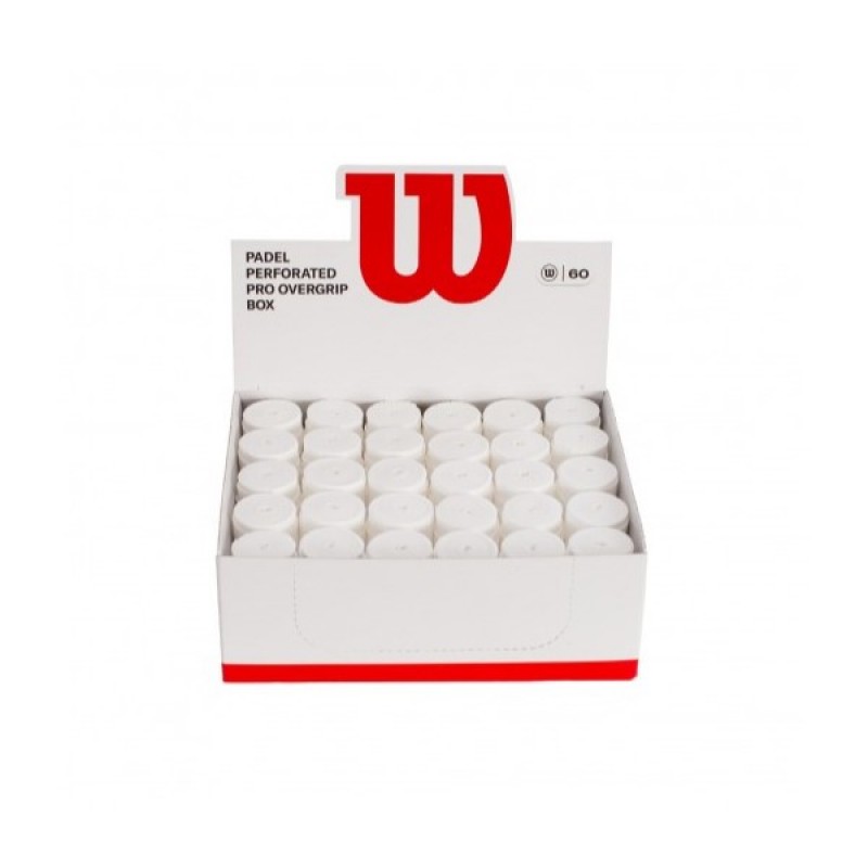 60 Overgrip Wilson Pro PADEL Perforati Bianchi - immagine 3