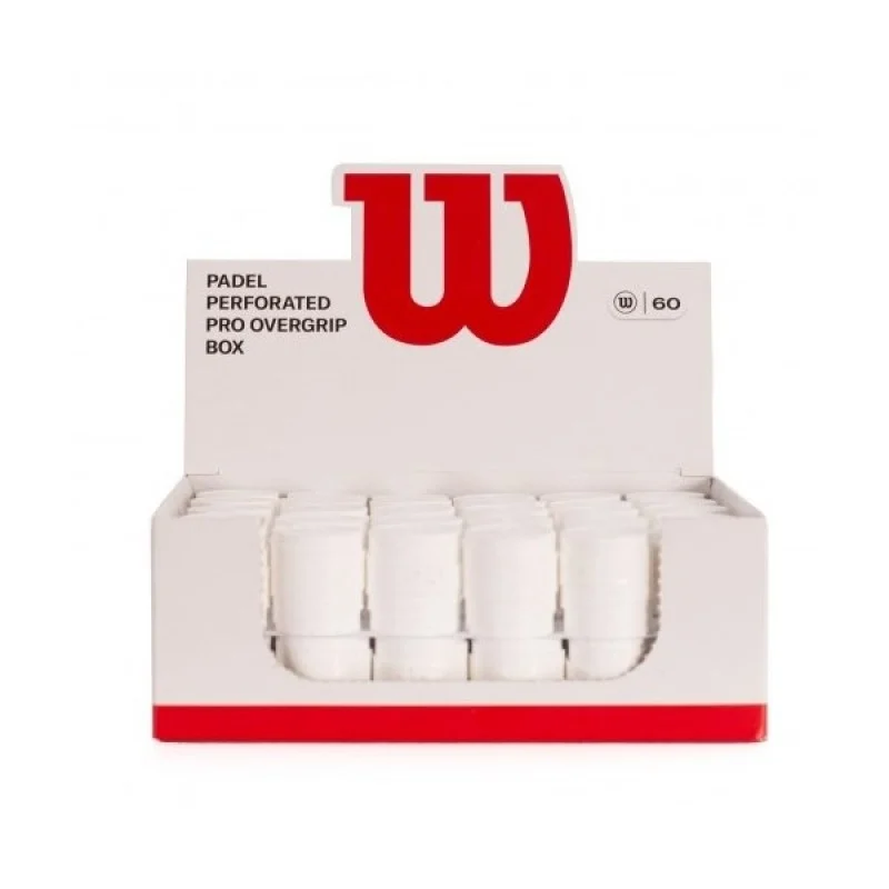 60 Overgrip Wilson Pro PADEL Perforati Bianchi