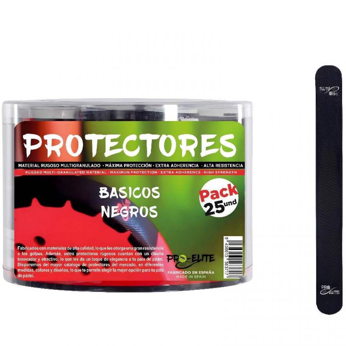 25 Protettori Pro Elite Neri