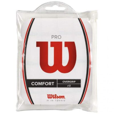Wilson 12 Overgrip Pro Bianco