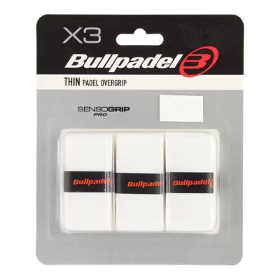 Bullpadel 3 Overgrip SensoGrip Pro Bianco