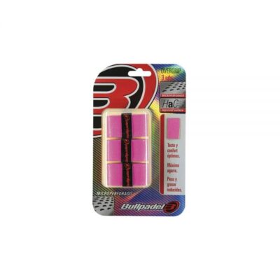 Confezione Bullpadel Da 3 Overgrip Rosa Fluor