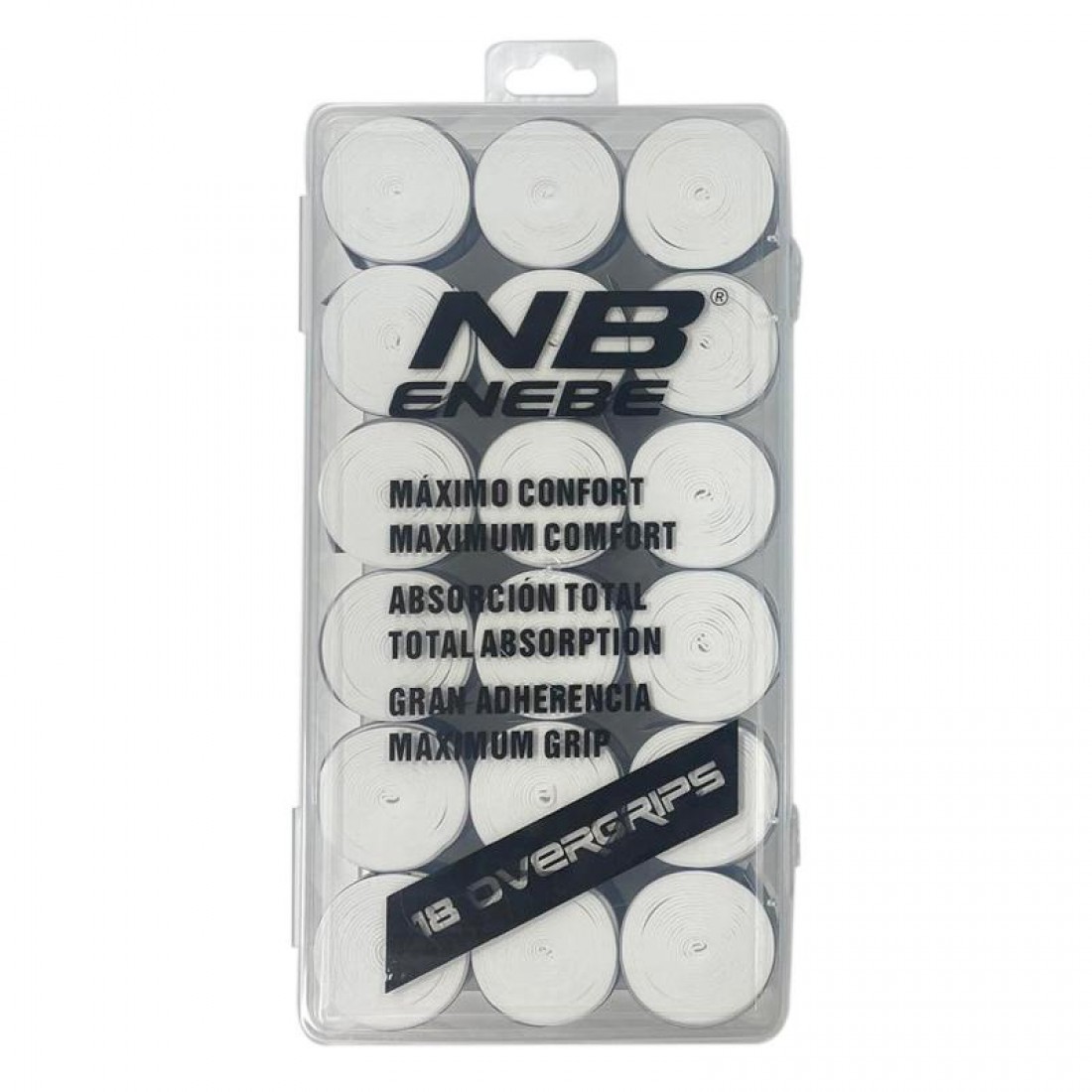 Confezione da 18 Overgrip Enebe Bianchi