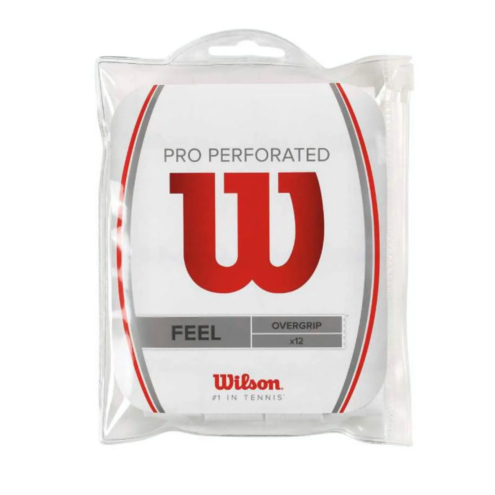 Wilson 12 Overgrip Pro Perforati Bianco