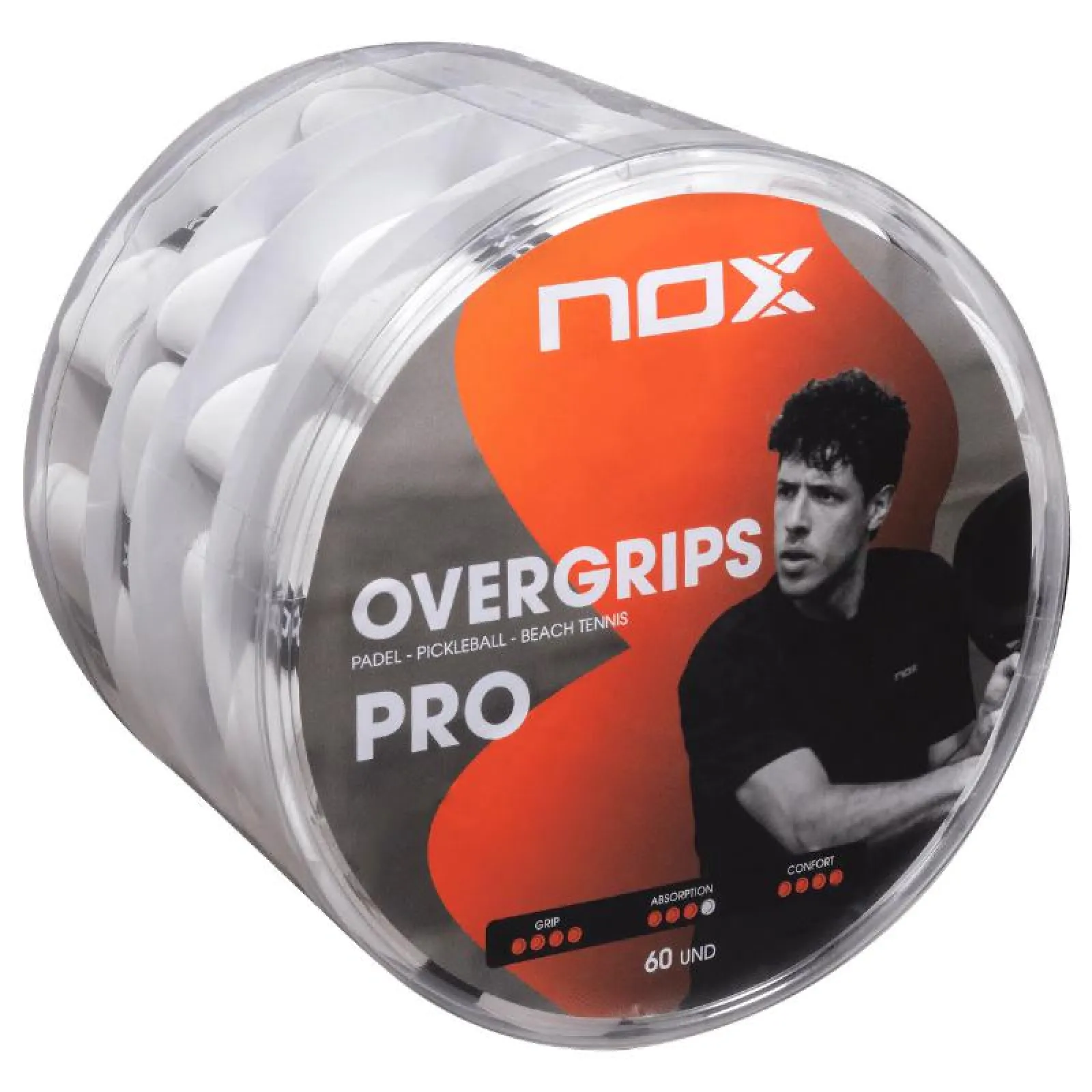 Nox 60 Overgrip Pro Bianco - immagine 2