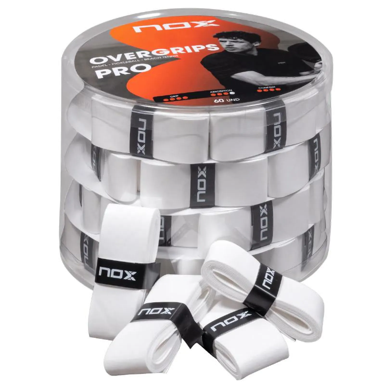 Nox 60 Overgrip Pro Bianco