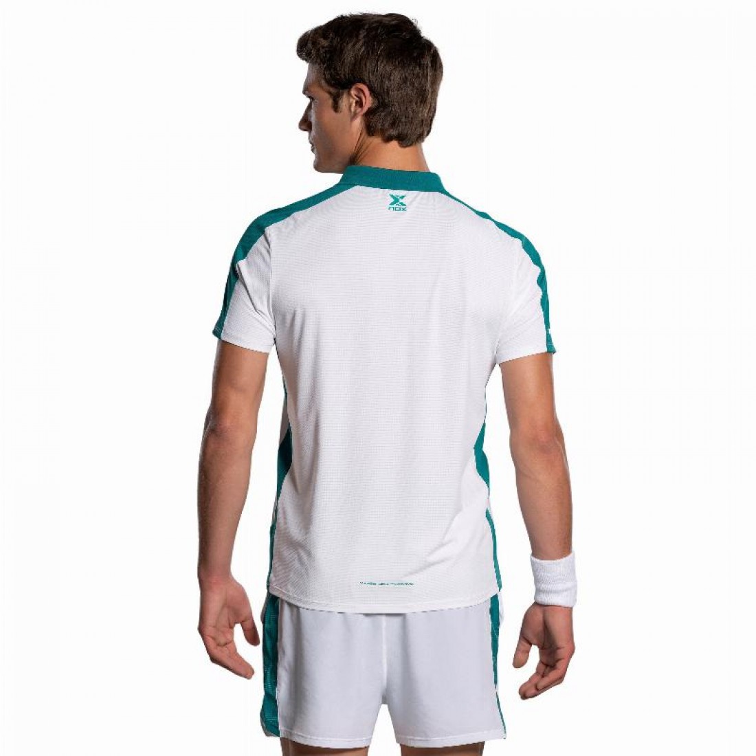 Polo Nox Pro Bianco Verde Ivy - immagine 2