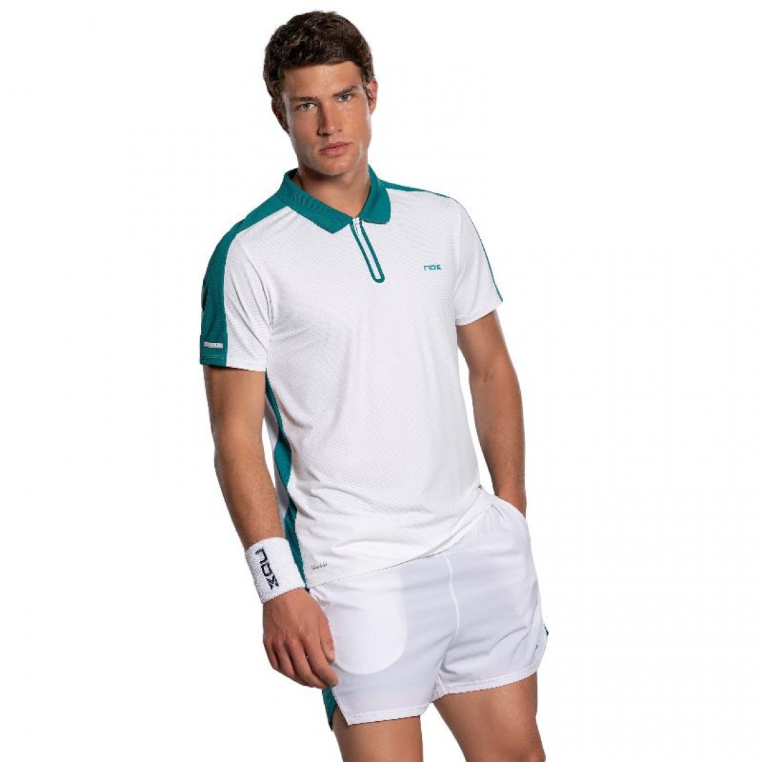 Polo Nox Pro Bianco Verde Ivy - immagine 3