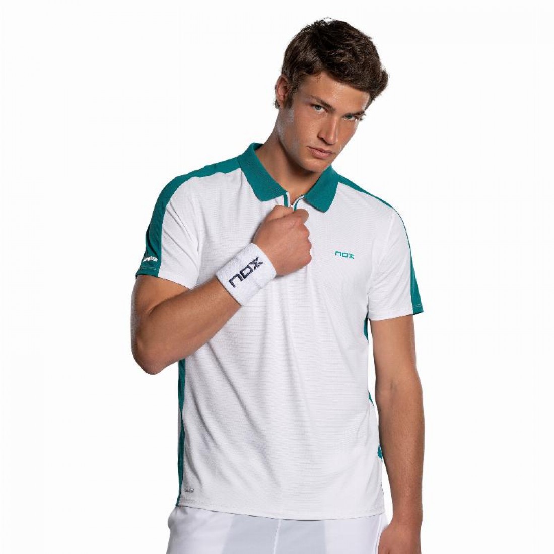 Polo Nox Pro Bianco Verde Ivy - immagine 4