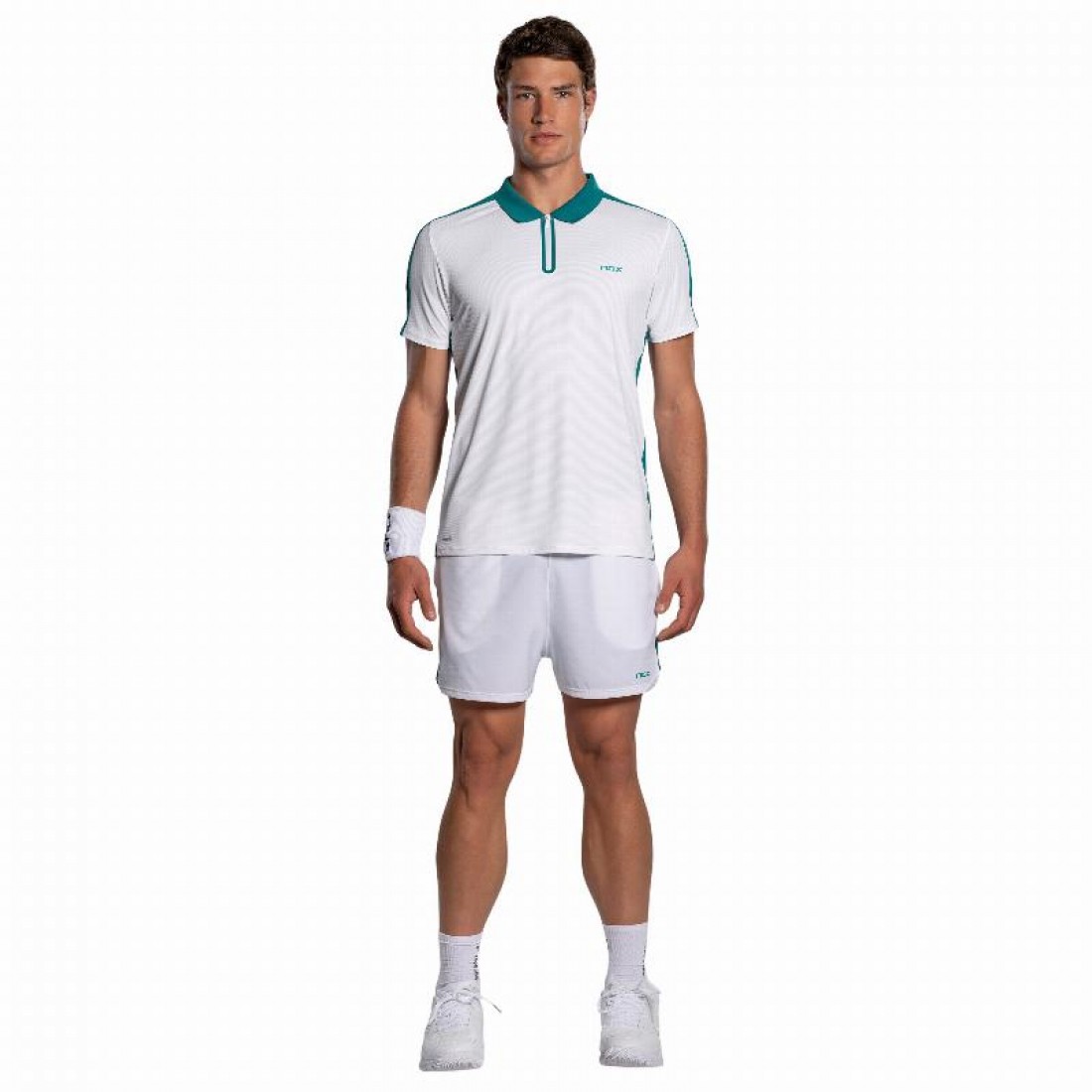 Polo Nox Pro Bianco Verde Ivy - immagine 5