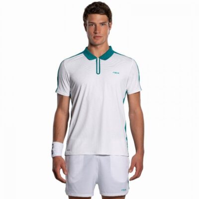 Polo Nox Pro Bianco Verde Ivy