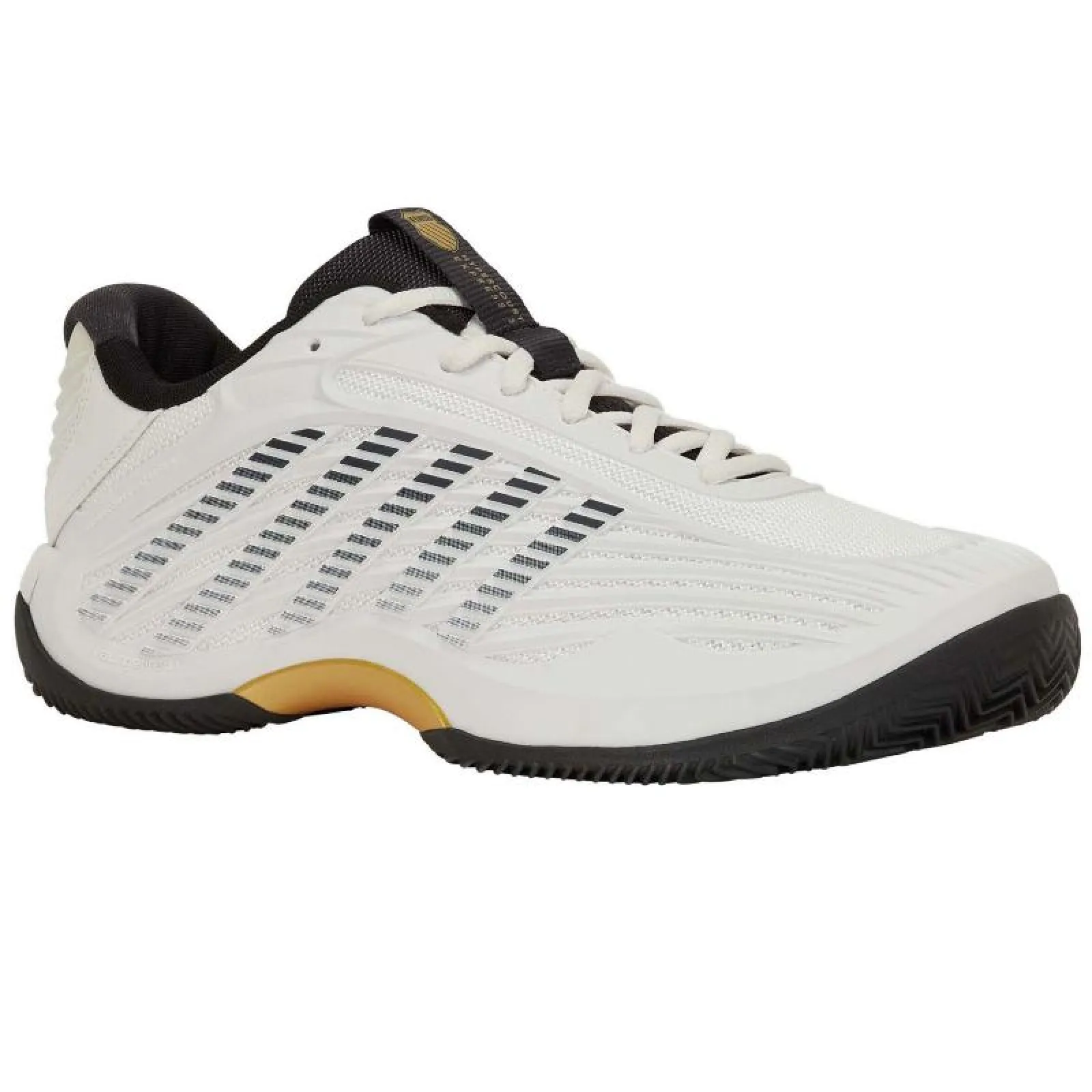 Scarpe Kswiss Hypercourt Express 3 Clay Bianco Oro - immagine 3