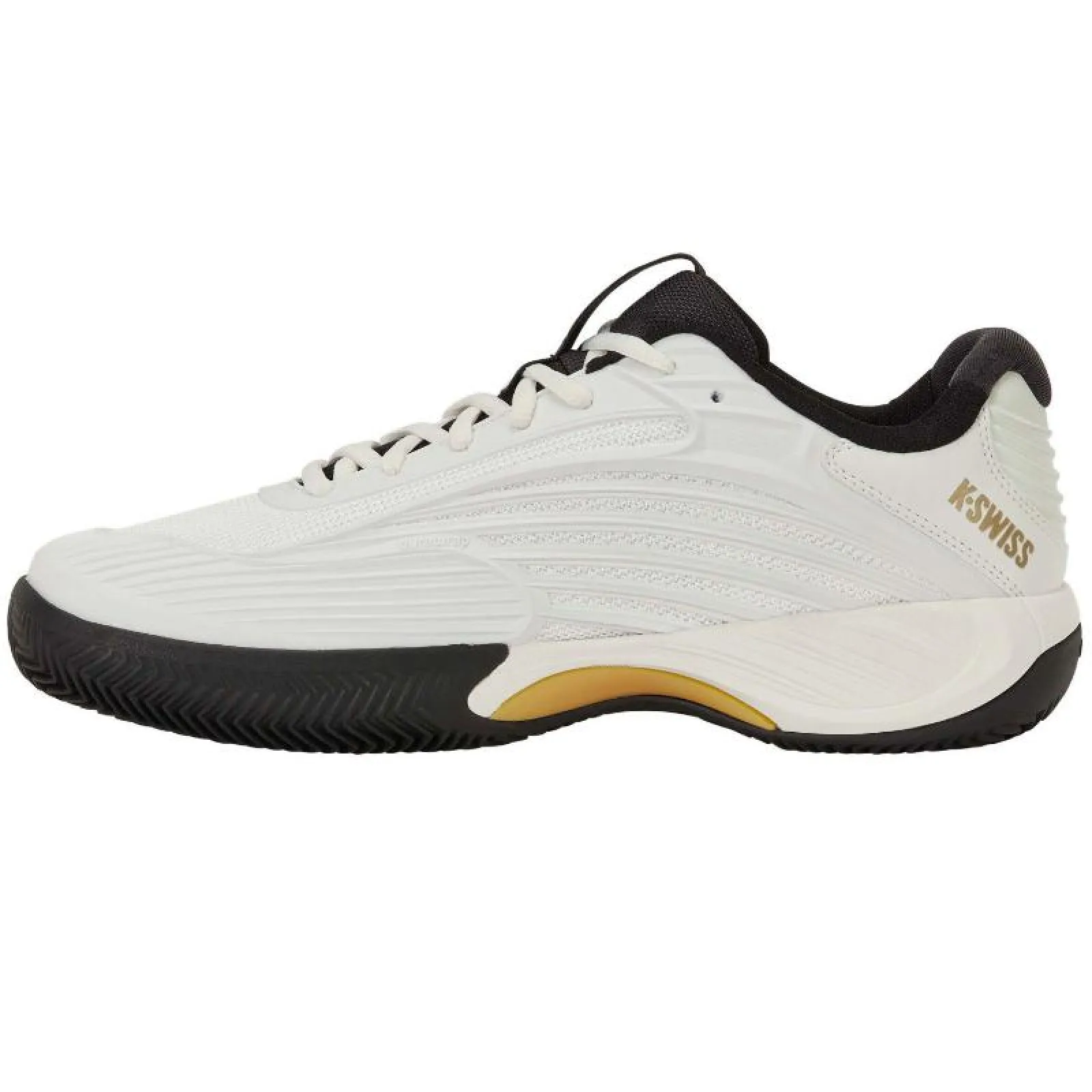 Scarpe Kswiss Hypercourt Express 3 Clay Bianco Oro - immagine 6
