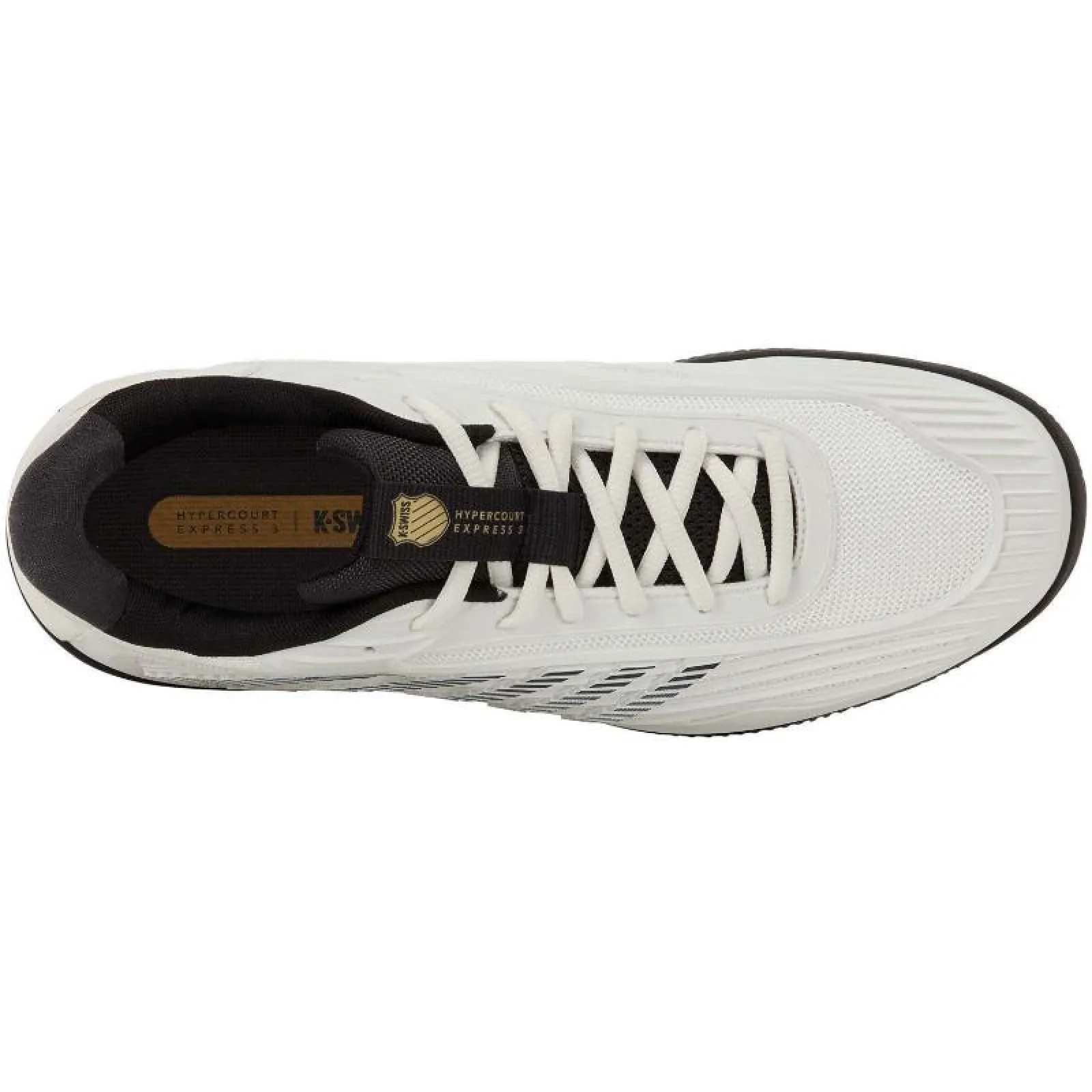 Scarpe Kswiss Hypercourt Express 3 Clay Bianco Oro - immagine 7