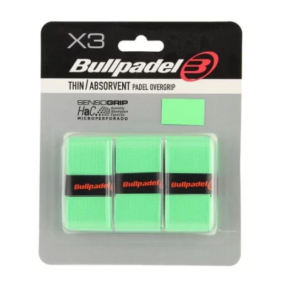 Bullpadel 3 Overgrip SensoGrip Pro Perforato Verde