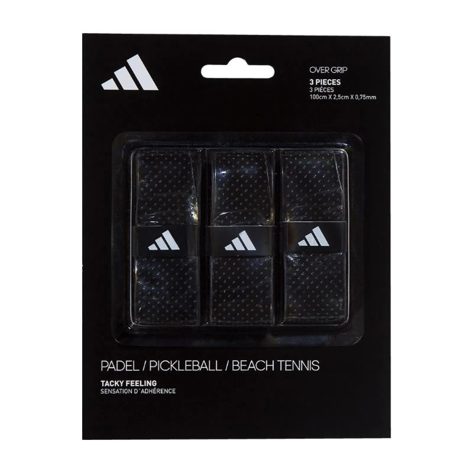 Confezione da 3 Overgrip Adidas Neri