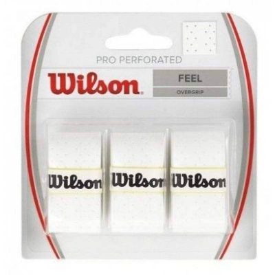 3 Overgrip Wilson Pro Perforato Bianco