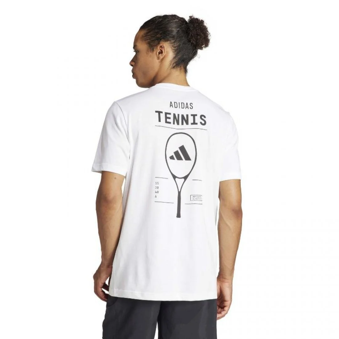 Maglietta Adidas Tennis Category Graphic Bianco - immagine 2