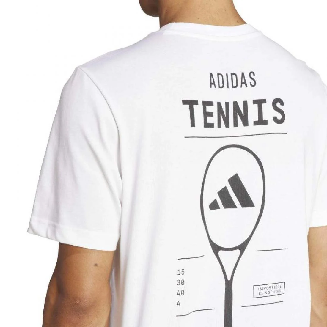 Maglietta Adidas Tennis Category Graphic Bianco - immagine 6