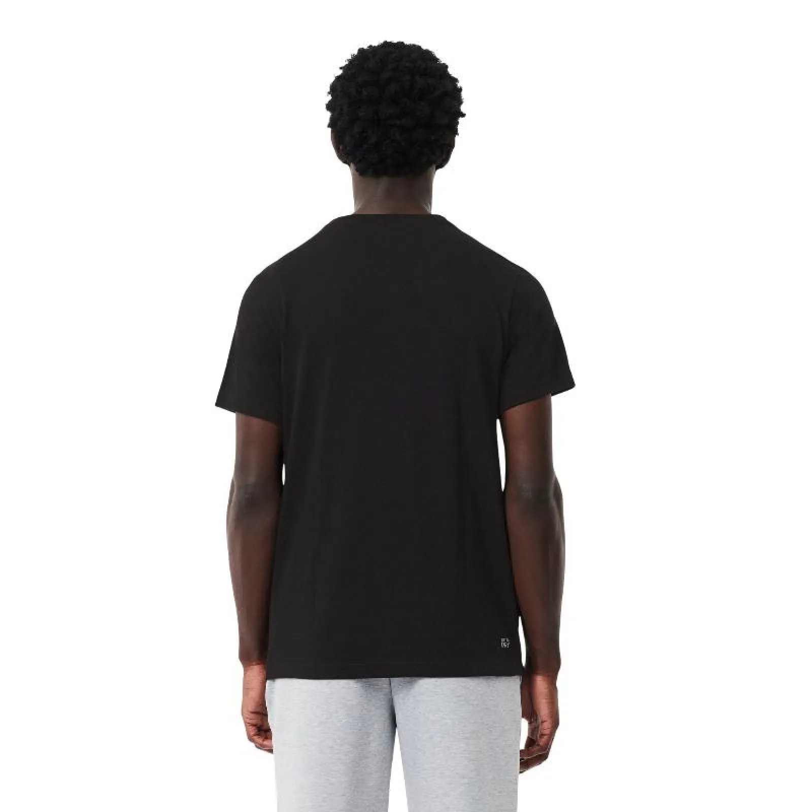 Maglietta Lacoste Sport Nero Bianco - immagine 2