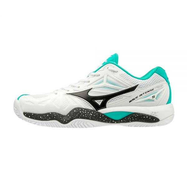 Scarpe Mizuno Wave Intense Tour 5 CC Bianche Acquamarina - Rac Sport Solution