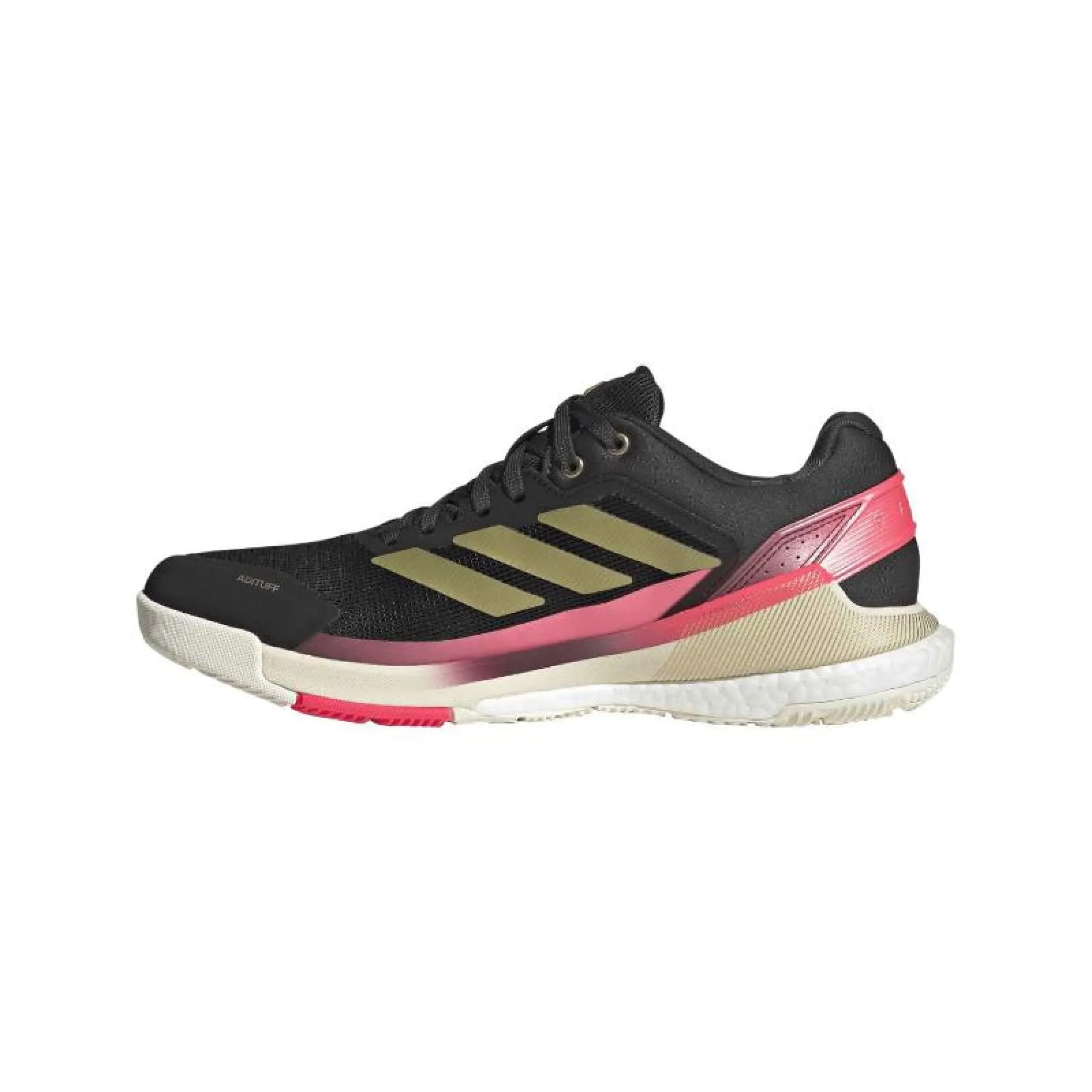 Scarpe Adidas Crazyquick Boost Padel Nero Oro Rosa - immagine 3