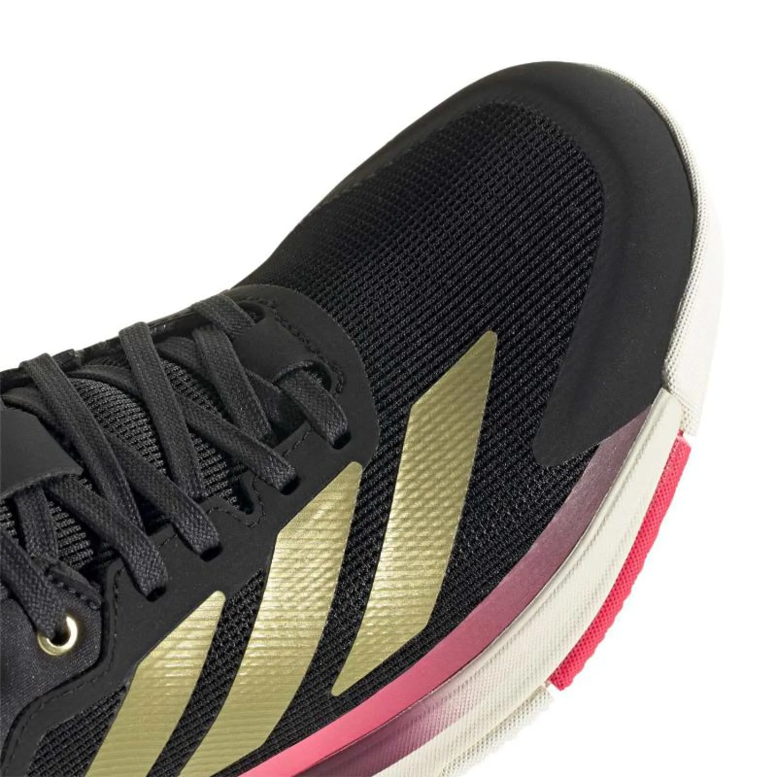 Scarpe Adidas Crazyquick Boost Padel Nero Oro Rosa - immagine 5