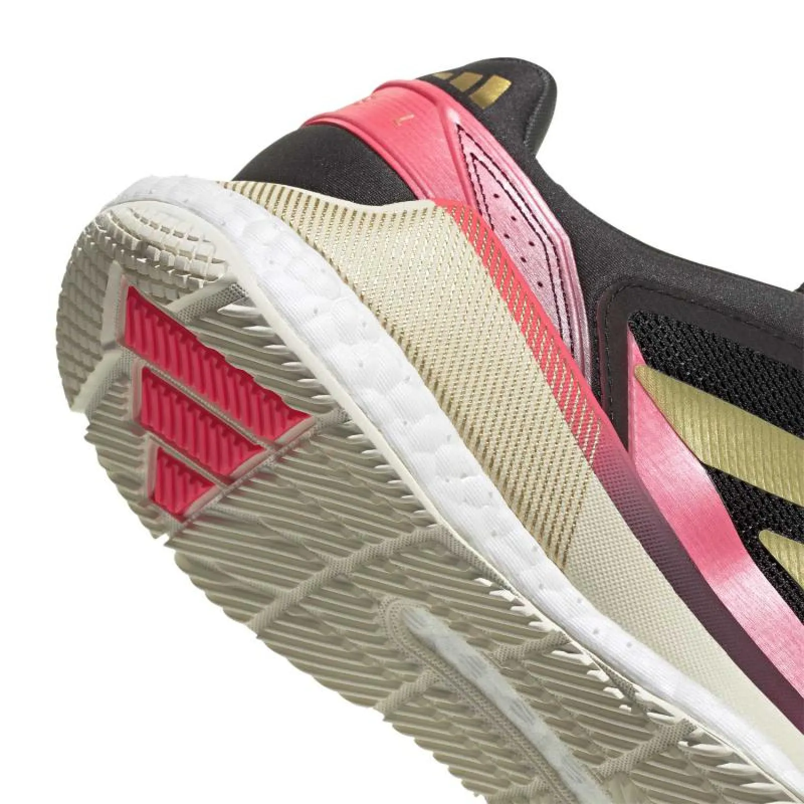 Scarpe Adidas Crazyquick Boost Padel Nero Oro Rosa - immagine 6