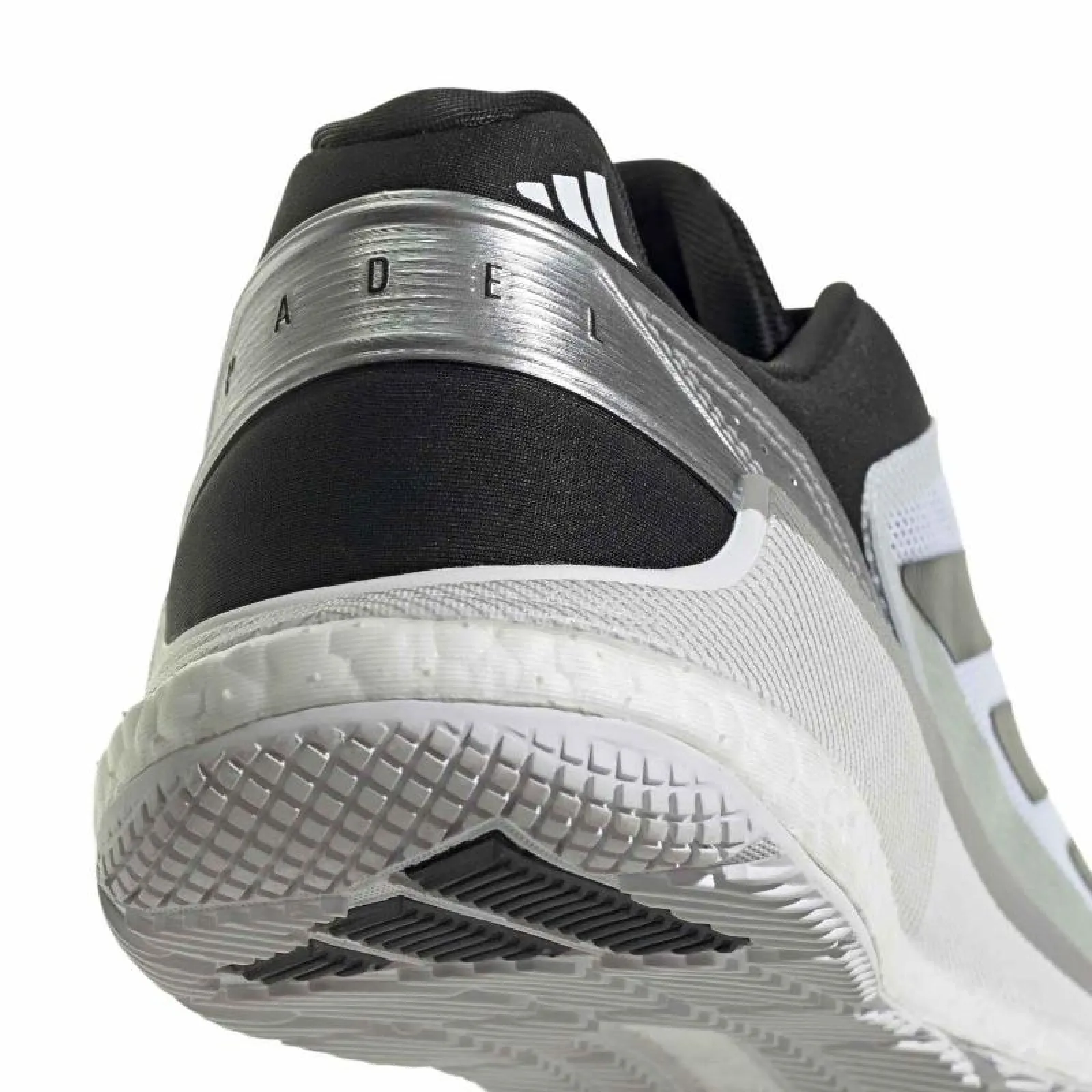 Scarpe Adidas Crazyquick Boost Padel Bianco Nero Argento - immagine 7