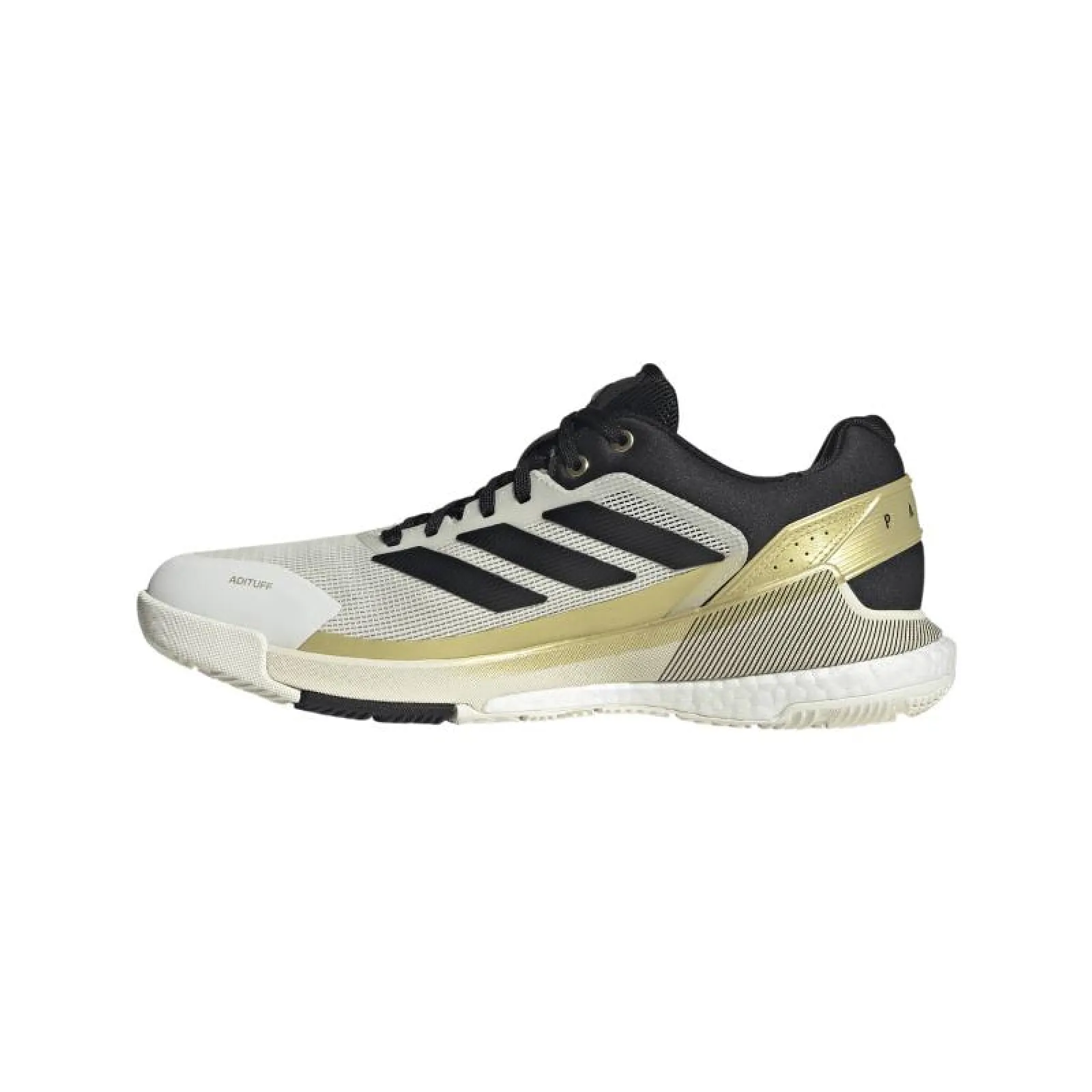 Scarpe Adidas Crazyquick Boost Padel Bianco Nero Oro - immagine 3
