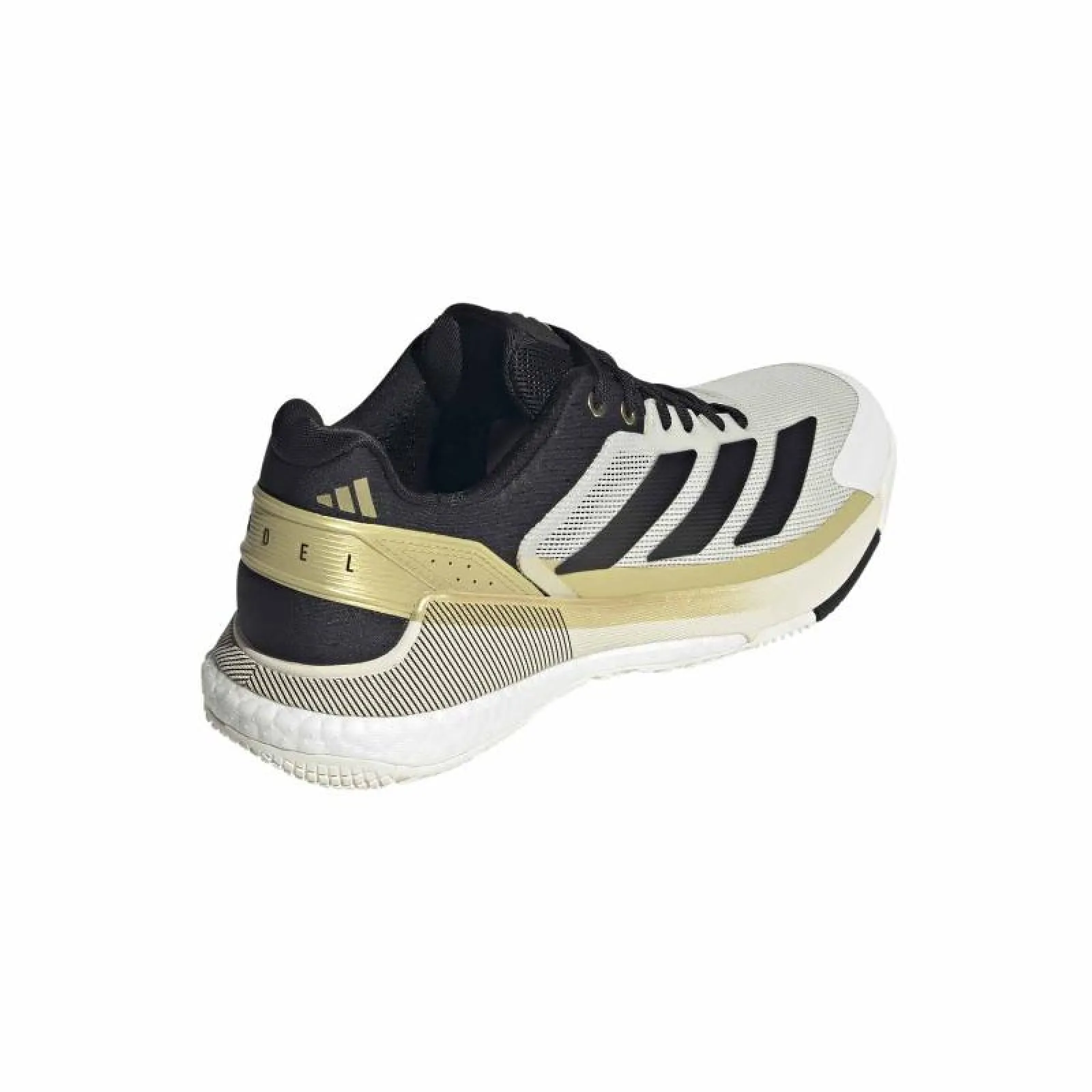 Scarpe Adidas Crazyquick Boost Padel Bianco Nero Oro - immagine 5