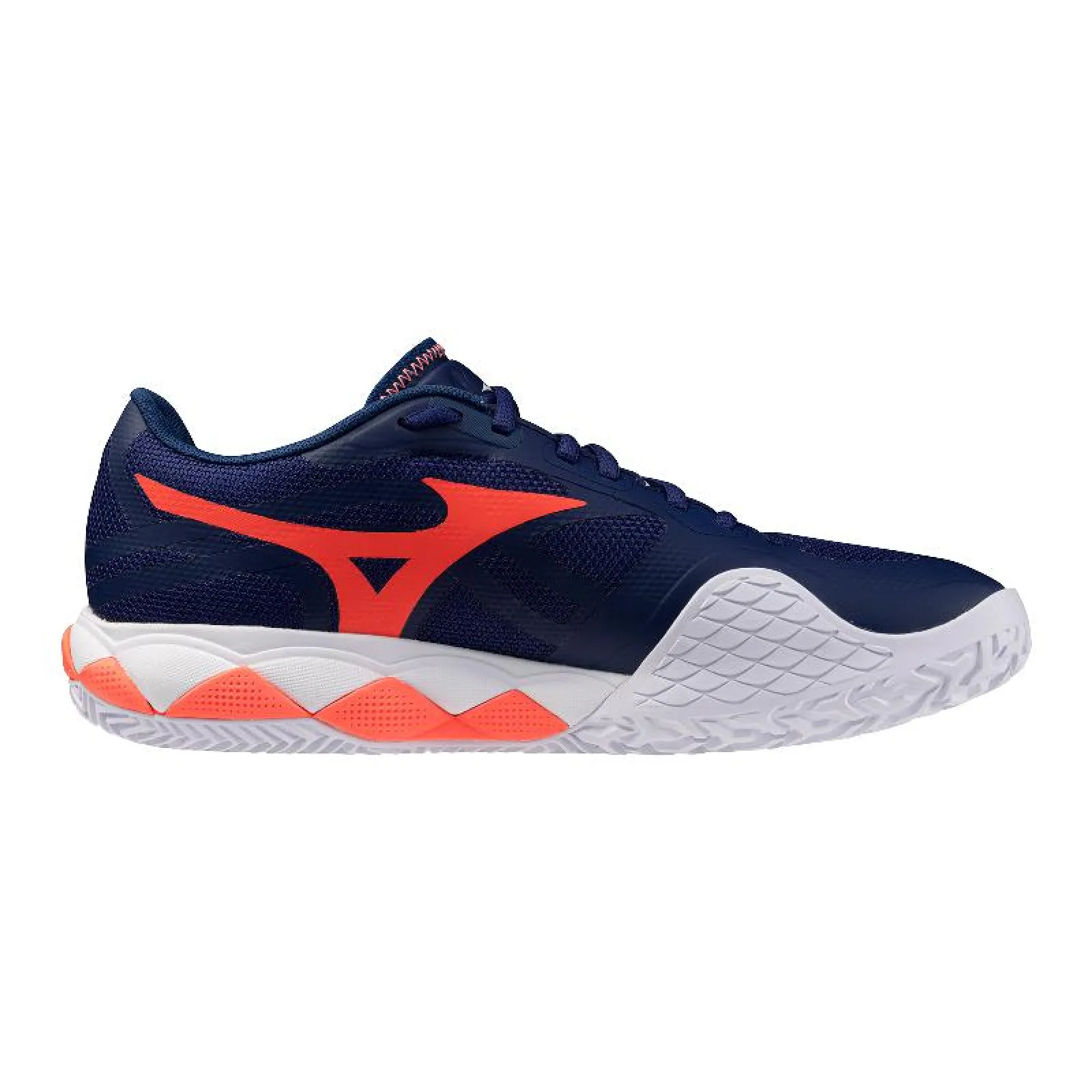 Scarpe Mizuno Wave Enforce Tour 2 Clay Blu Arancione - immagine 3