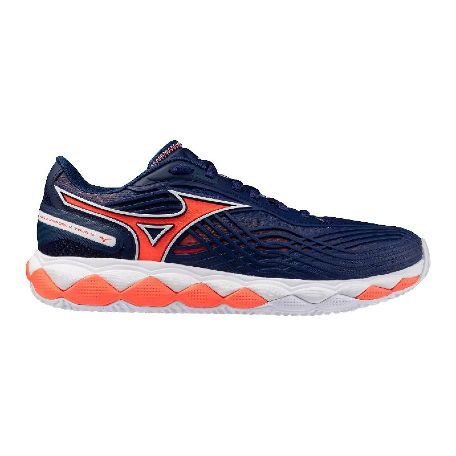 Scarpe Mizuno Wave Enforce Tour 2 Clay Blu Arancione