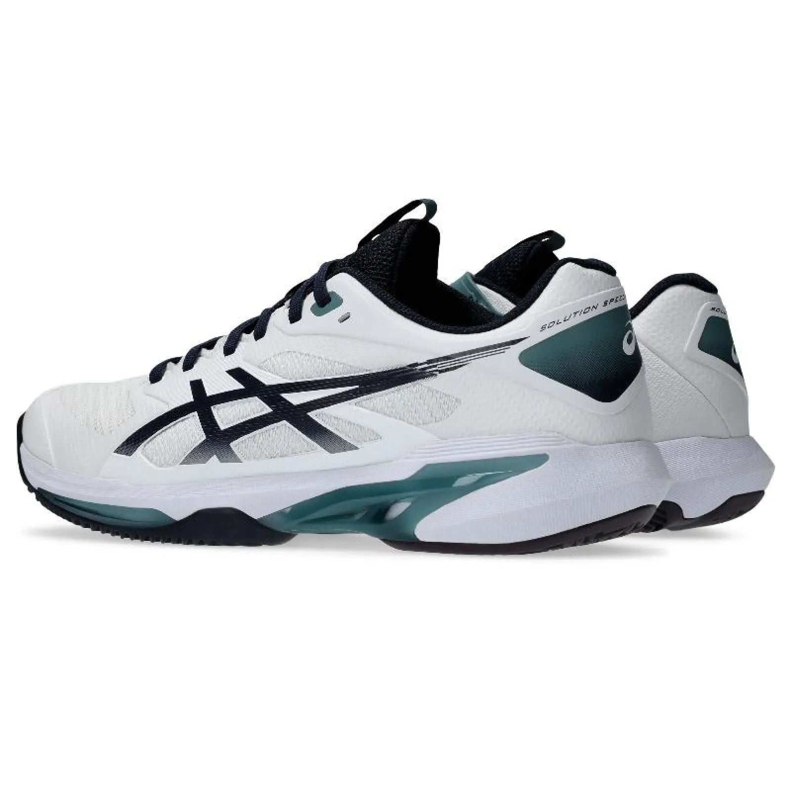 Scarpe Asics Solution Speed FF 4 Clay Bianco Blu - immagine 4