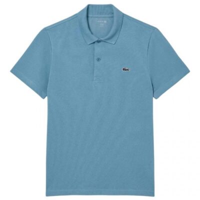 Polo Lacoste Regular Fit Cotone Azzurro