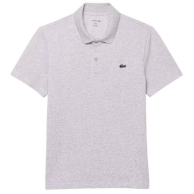 Polo Lacoste Regular Fit Cotone Grigio