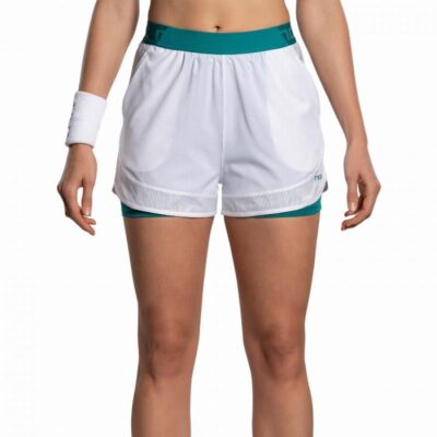 Short Nox Pro Bianco Verde Ivy Donna