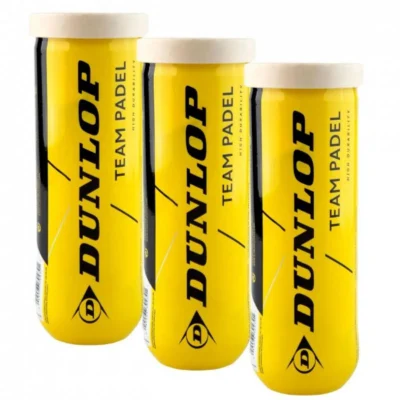 Tre Tubi Palline Da Padel Dunlop Team Padel