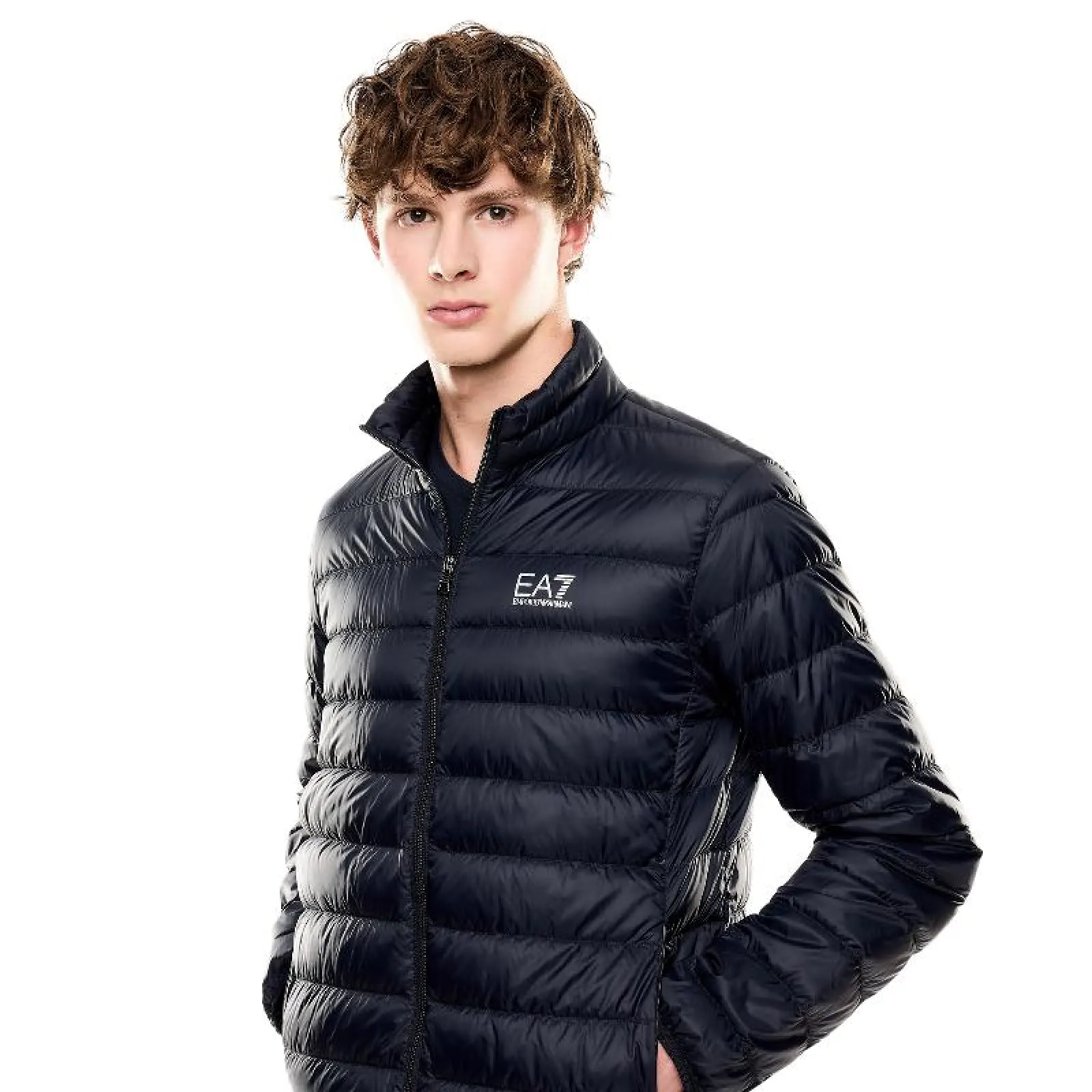 Giacca Piumino Armani EA7 Core Identity Blu - immagine 4
