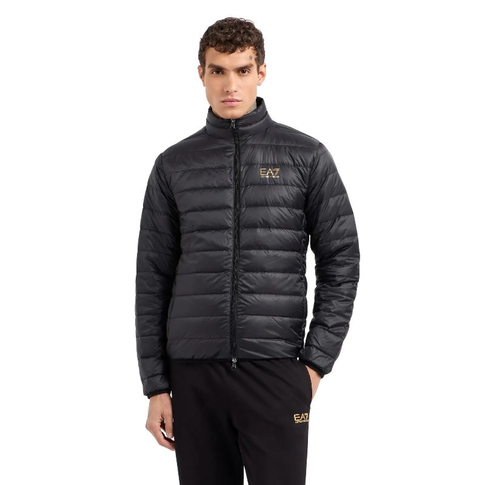 Giacca Piumino Armani EA7 Core Identity Nero Oro - immagine 3