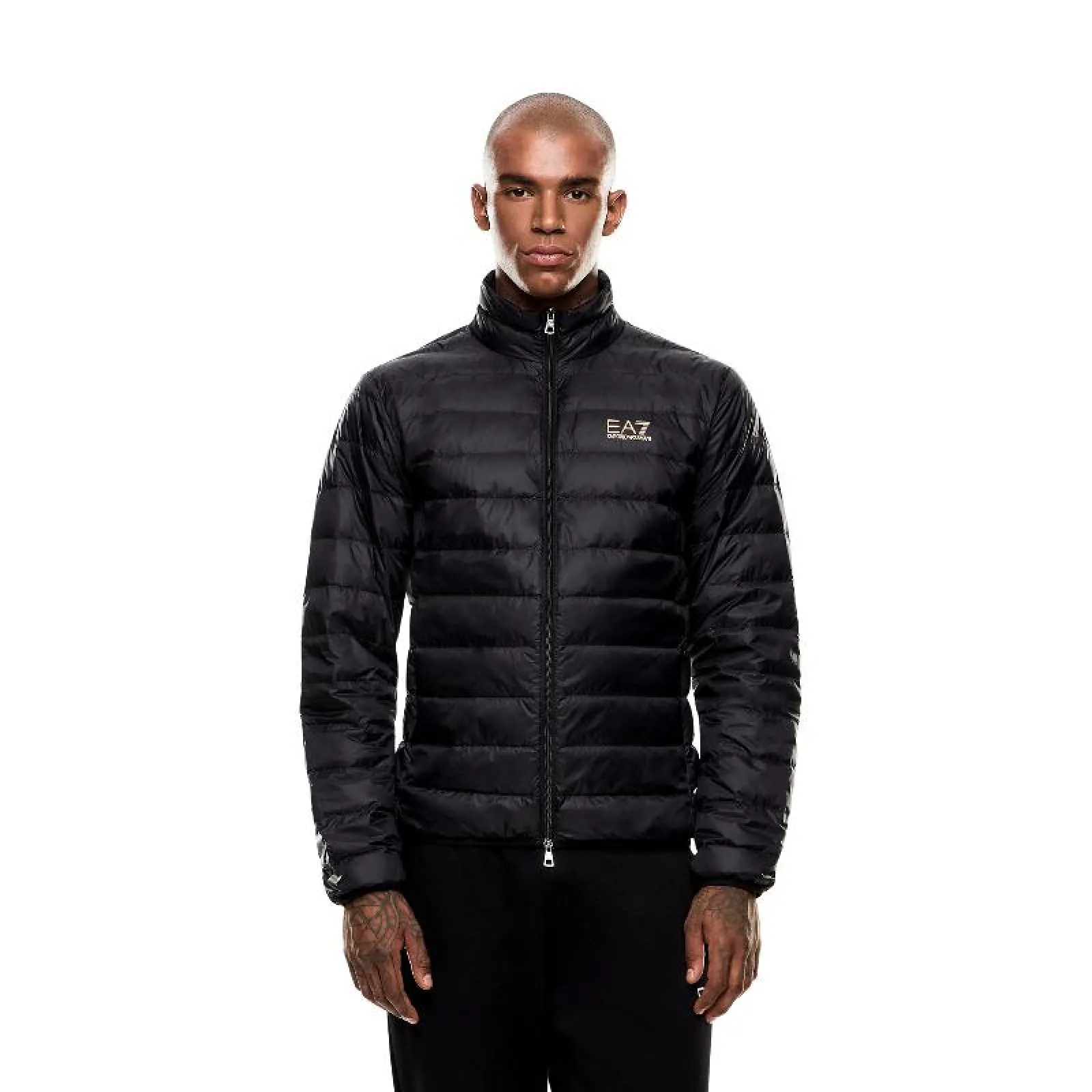 Giacca Piumino Armani EA7 Core Identity Nero Oro - immagine 4