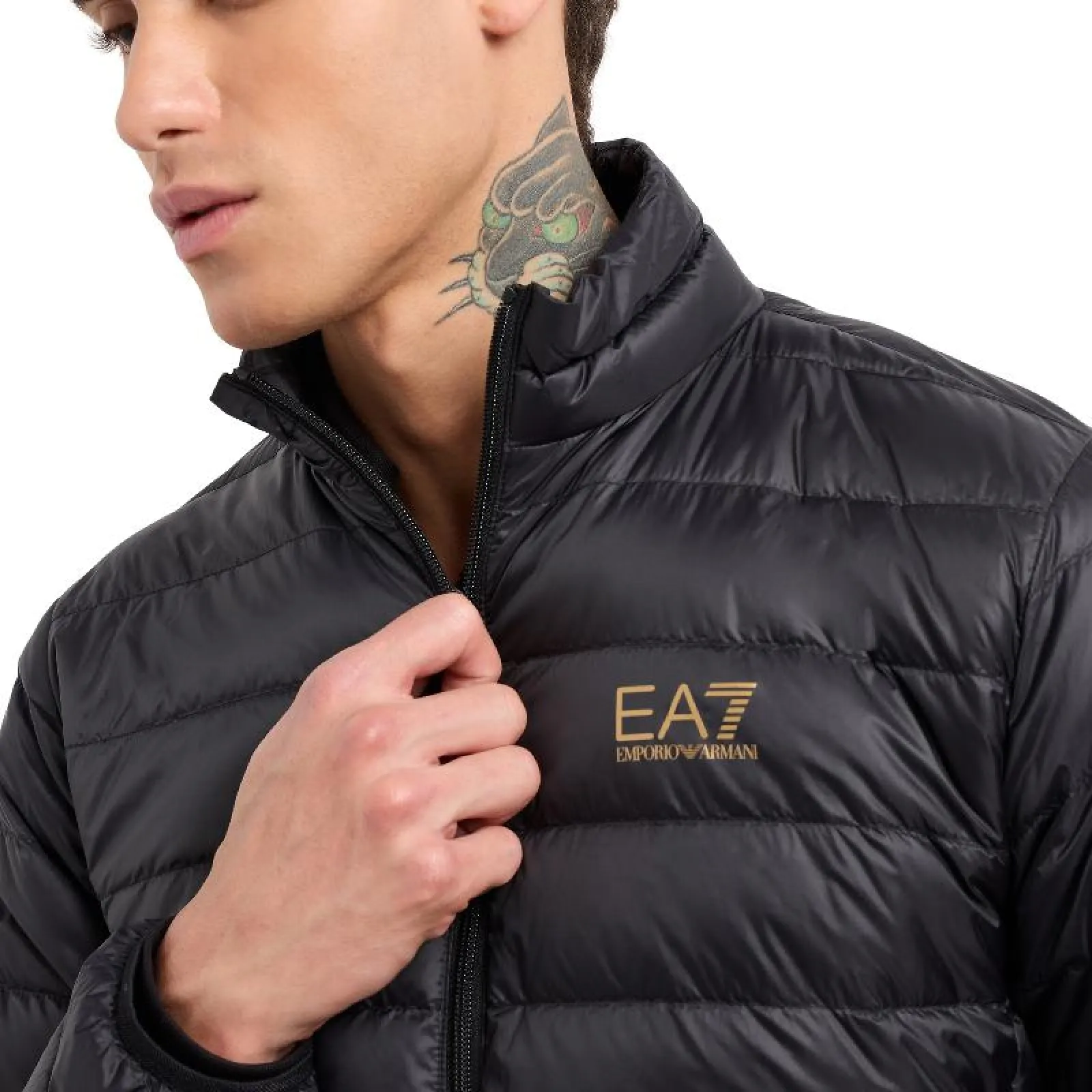 Giacca Piumino Armani EA7 Core Identity Nero Oro - immagine 5